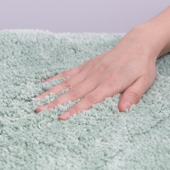 Boho Bath Mat Ming Green Bathroom Runner Decor 20x60 - Picture 4 of 8